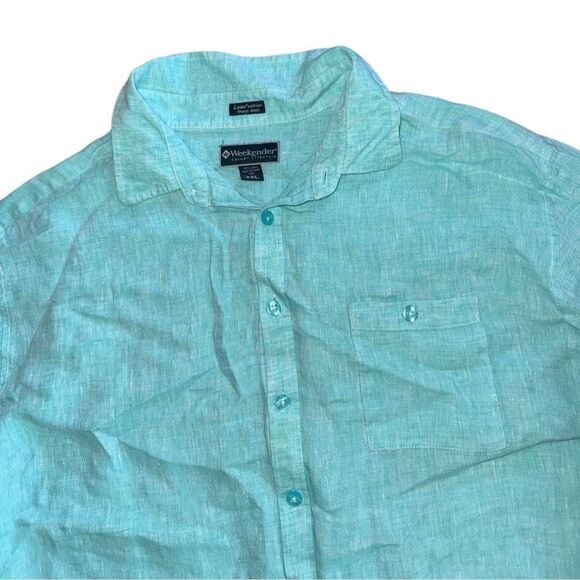 Weekender Men's Martinique Linen Shirt - Long Sleeve 100% Linen Size 2XL - Picture 7 of 8